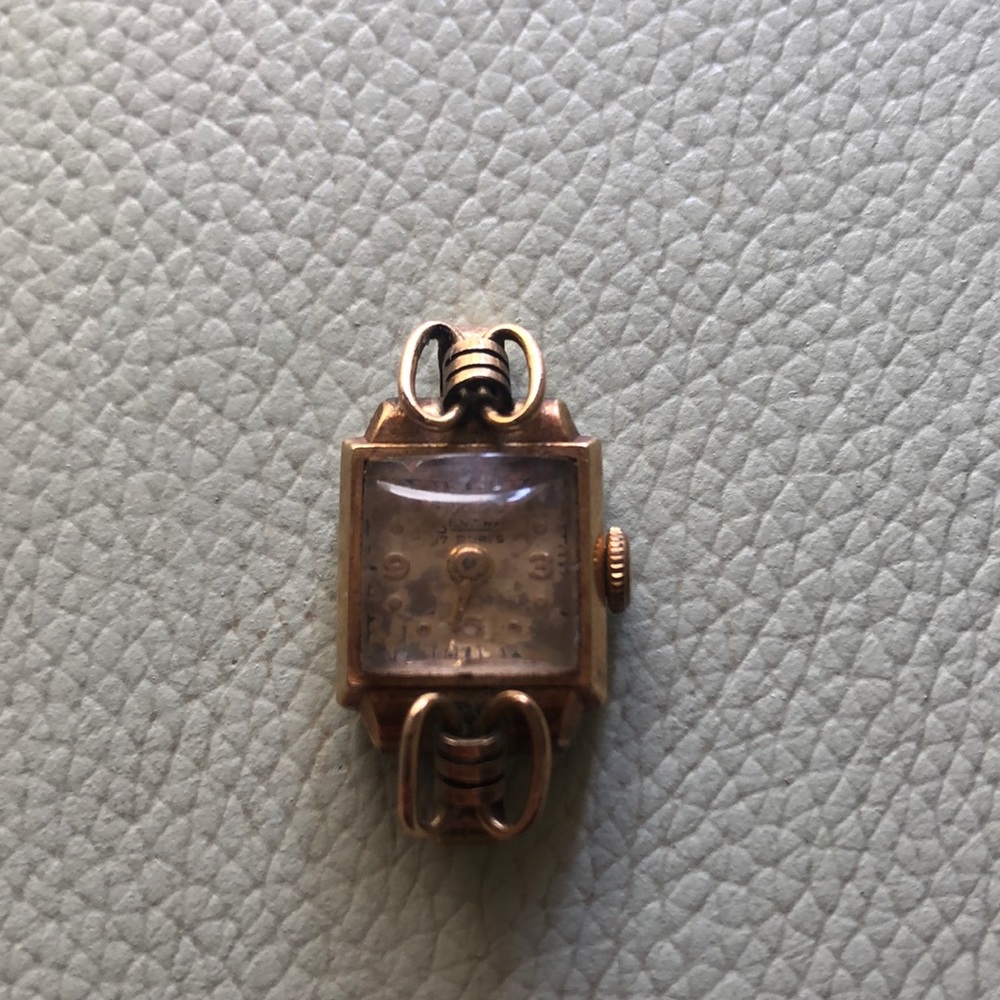 Tiny Gold Watch Vintage